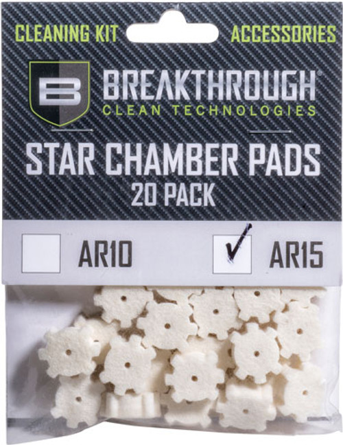 BREAKTHROUGH AR-15 STAR CHAMBER PAD 20 PK W/ 8-32 ADTR