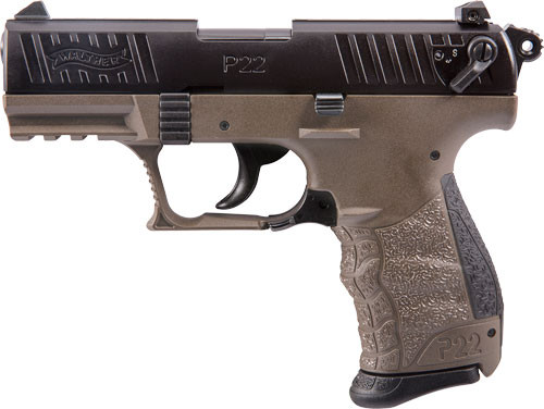 WALTHER P22Q .22LR 3.4 AS TACTICAL FULL FDE 10-SHOT 2597