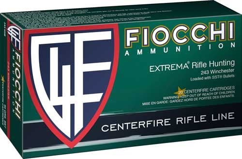 Fiocchi 243HSB 243 Win Ammunition 95Gr Polymer Tipped 20 Rounds