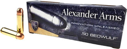 ALEXANDER AMMO .50 BEOWULF 350GR. ROUND SHOULDER 20-PACK