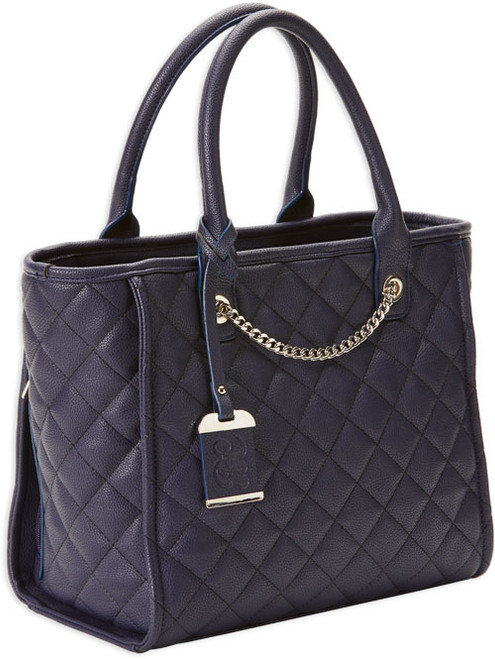 BULLDOG CONCEALED CARRY PURSE QUILTED TOTE STYLE NAVY