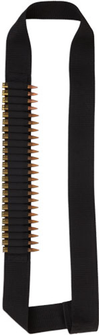 BULLDOG RIFLE AMMO BANDOLIER HOLDS 24 CART 2 WEBBING BLK