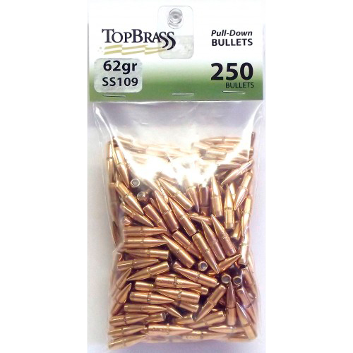 Top Brass Llc JB01200-PD-250 Reloading Bullet/Projectile 250 Per Bag Per Box 818424010396