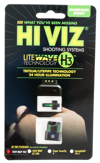 Hiviz 3 Dot Sights Set Tritium Front 9EZN321 Gun Sight 613485590203