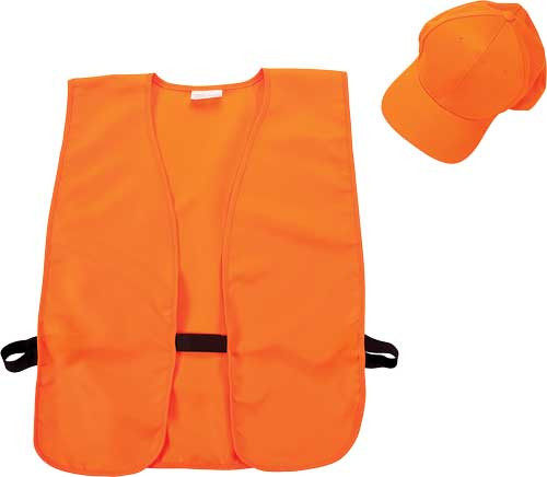 ALLEN HAT & VEST COMBO BLAZE ORANGE VEST M-XL HAT FITS MOST