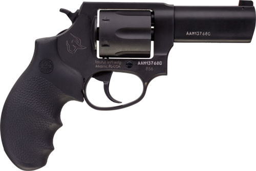 TAURUS 856 .38SPL 3 NGT SGT MATTE BLACK RUBBER 8527