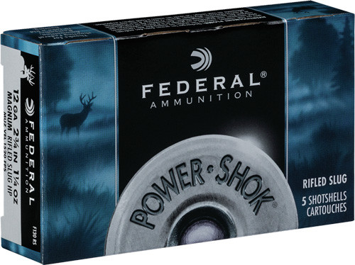 Federal F130RS 12 Gauge Shotgun Ammunition 2.75 SLUG 5 Rounds