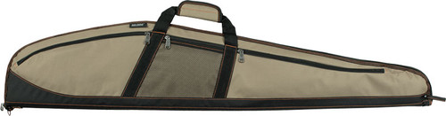 BULLDOG PLUS RIFLE CASE  48 KHAKI W/ BLACK 3 POCKETS