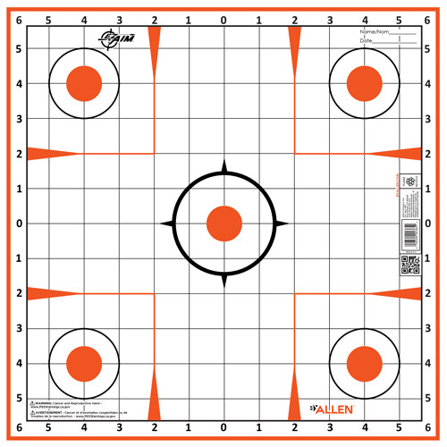 ALLEN EZ AIM SIGHT GRID TRGT 12-PK 12X12