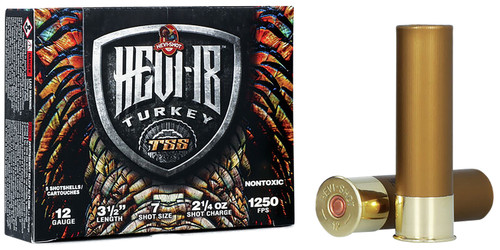 Hevishot 12 Gauge Shotgun Ammunition HS4507 3.50" #7 Non-Toxic 5 Rounds