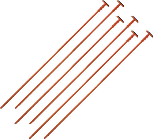 GSS ORANGE RIFLE RODS .22 CALIBER 6-PACK