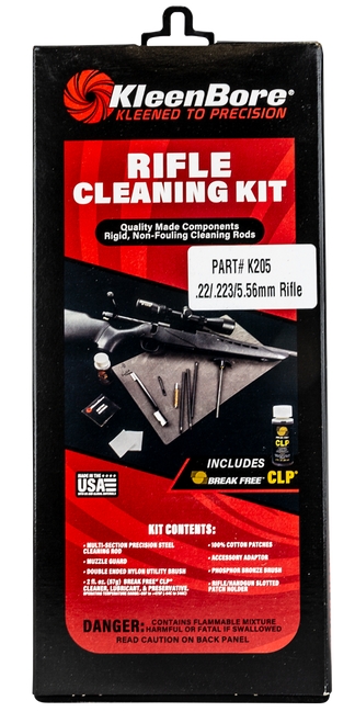 Kleen-Bore K205 22,223,5.56 Gun Care Cleaning Kit 30" 026249000137