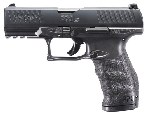 PPQ M2 45ACP 10+1 4 BLACK2807077 STANDARD MAG RELEASE100% Pre-Cocked StrikerCross-Direction Textured GripFront & Rear Slide Serrations 283