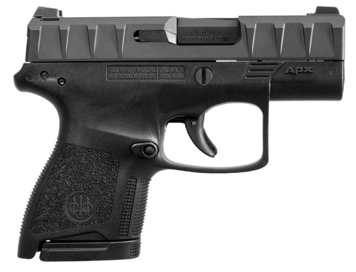 APX CARRY 9MM BLK/BLK 3 8+12 MAGAZINESLow Bore AxisReversible Mag ReleaseFlat Trigger Guard 1345