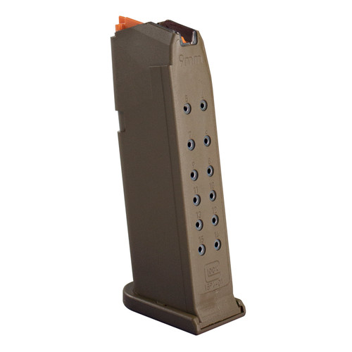 MAGAZINE G19 9MM 15RD FDE PKGPACKAGED | FLAT DARK EARTHFits G19  Gen 5  9mmPackaged Magazine