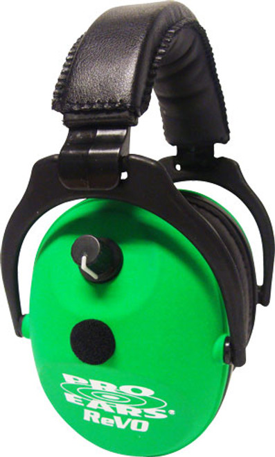 PRO EARS REVO EAR MUFF ELECTRONIC NEON GREEN