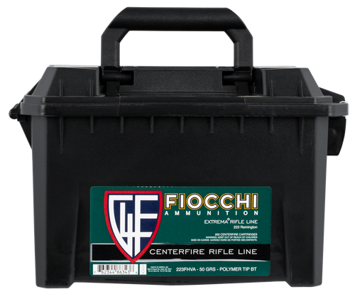   Fiocchi 223FHVA Extrema 223 Rem 50 gr V-Max 200 Bx/ 1 Cs Plano Box total of 200 rounds 