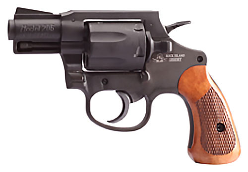   Rock Island 51283 Revolver M206 *CA Compliant* Single/Double 38 Special 2" 6 rd Wood Grip Black Parkerized