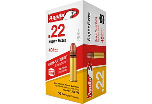 AGUILA AMMO .22LR SOLD AS CASE LOT HIGH VEL. 40GR LDRN 2,000 RDS PER CASE