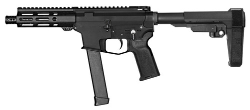   Angstadt Arms AAUDP09B06 UDP-9 9mm Luger 6" 15+1 Matte Black Anodized Black Magpul K2 Grip Adjustable SBA3 Pistol Brace