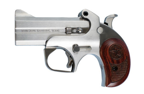 Bond Arms BAC2K Century 2000 38 Special/357 Mag 2rd 3.50" Stainless Steel Double Barrel & Frame Auto Extractor & Rebounding Hammer Blade Front/Fixed Rear Sights Rosewood Grip Manual Safety