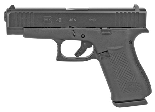 Glock -UA4850201 G48  9mm Luger 4.17 10+1 Black Black Steel Black Beaver Tail Grip