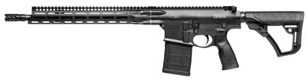 Daniel Defense -0215707258047 DD5 V3 7.62x51mm NATO 16 20+1 Black Hard Coat Anodized Black Phosphate 6 Position w/SoftTouch Overmolding Stock Black Polymer Grip