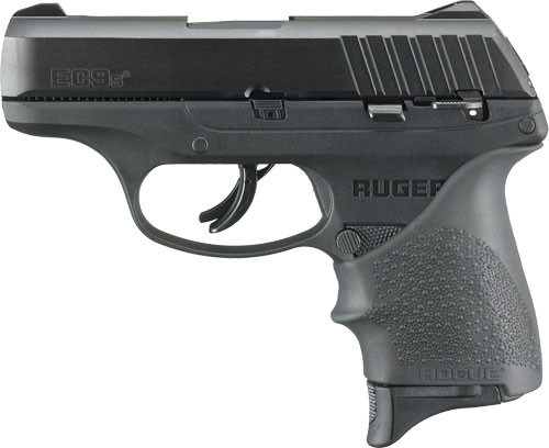RUGER EC9s 9MM LUGER FIXED 7-S BLACK W/HOGUE HANDALL