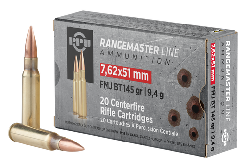 PPU PPRM762 7.62x51mm NATO Rifle Ammo 145gr 20 Rounds 8605003819936