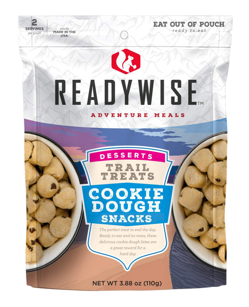 Wise Foods Outdoor Camping Pouches RW05013 Trail Treats Cookie Dough Snacks Food 2 Servings 855491007376