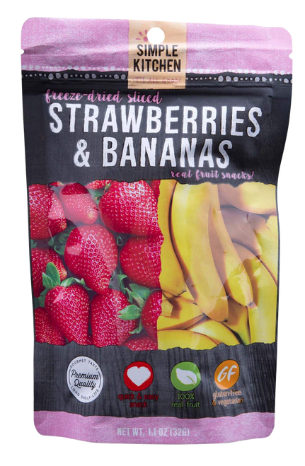 Wise Foods Outdoor Camping Pouches SK05009 Freeze Dried Fruit Strawberry/Banana Food 1 Serving Per Package 851238005682