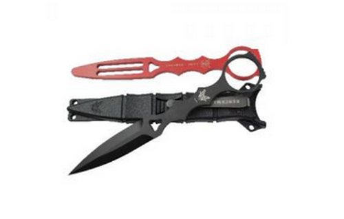 BENCHMADE KNIVES SOCP 3.22" SKELETONIZED DAGGER COATED PLAIN EDGE   BENCHMADE KNIVES SOCP 3.22" SKELETONIZED DAGGER COATED PLAIN EDGE