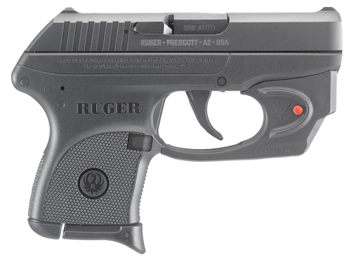   Ruger 3752 LCP 380 ACP 2.75" 6+1 Black Black Oxide Steel Slide Black  Polymer Grip Viridian Red Laser