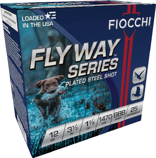 Fiocchi 1235ST3B 12 Gauge Shotgun Ammunition 3.50 #BBB Non-Toxic 25 Rounds