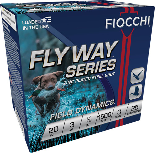 FIOCCHI FLYWAY STEEL 20GA. 3 1500FPS. 7/8OZ. #3 25-pack