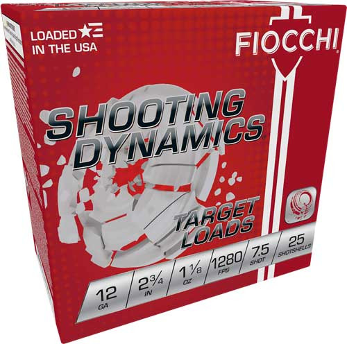 FIOCCHI 12GA. 2.75 CASE LOTS 1280FPS. 1-1/8OZ. #7.5