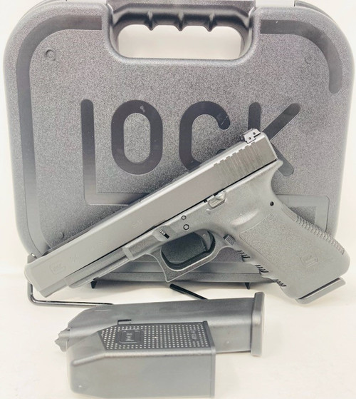   Glock PI3430103 G34 Gen3 Competition 9mm Luger 5.31" Barrel 17+1, Black Frame & Slide, Finger Grooved Rough Texture Grip, Adjustable Sights, Safe Action Trigger