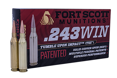 FORT SCOTT MUNITIONS 243070SCV 243 Win Rifle Ammo 70gr 20 Rounds 758381721563