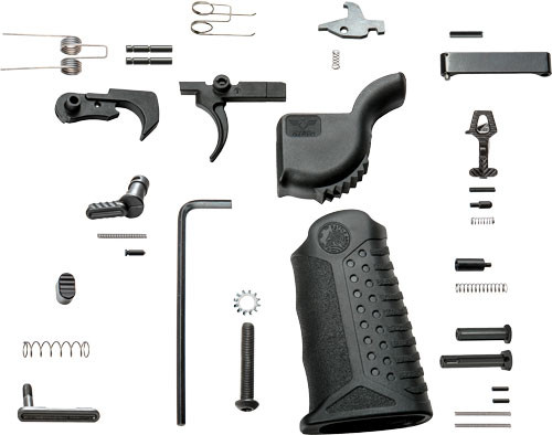 BATTLE ARMS ENHANCED COMPLETE LOWER PARTS KIT STEEL BLACK