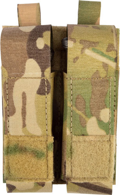 GREY GHOST DOUBLE PISTOL MAGNA MAG POUCH LAMINATE MULTICAM