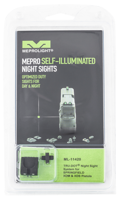 Meprolight Self Illuminated Fixed Night Sight Set Tritium 114203101 Gun Sight 840103136233