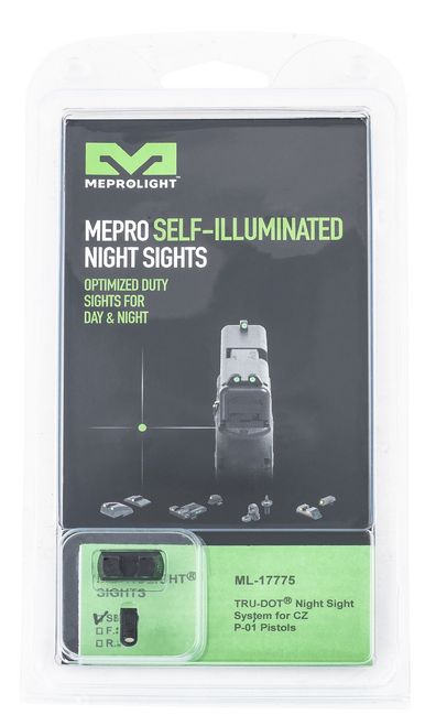 Meprolight Self Illuminated Fixed Night Sight Set Tritium 177753101 Gun Sight 840103137018