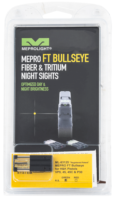 MEPRO USA LLC Fixed Rear Sight Tritium/Fiber Optic 631253108 Gun Sight 840103157580