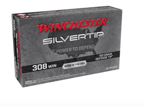 Winchester Ammo W308ST- Silvertip 308 Win 150 gr Defense Tip 20 rounds