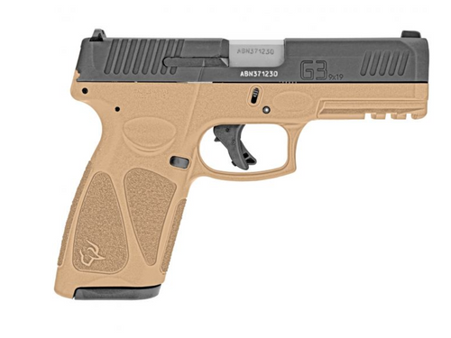   Taurus 1-G3B941T G3 9mm Luger 4" 17+1 Tan Matte Black Steel Slide Tan Polymer Grip