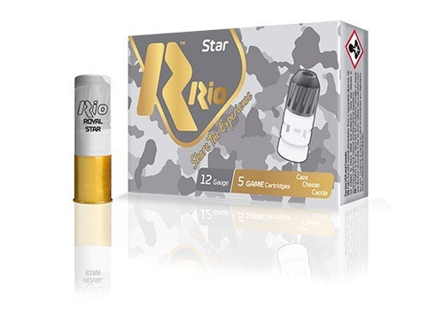 Rio Ammunition 12 Gauge Ammo 1 oz Lead Rifled Slug Ammunition - 5 Rounds