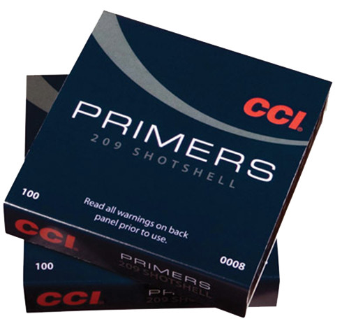   CCI 0008 Shotshell Primers 209 Shotgun 100 Per Box (10 boxes of 100 primers)