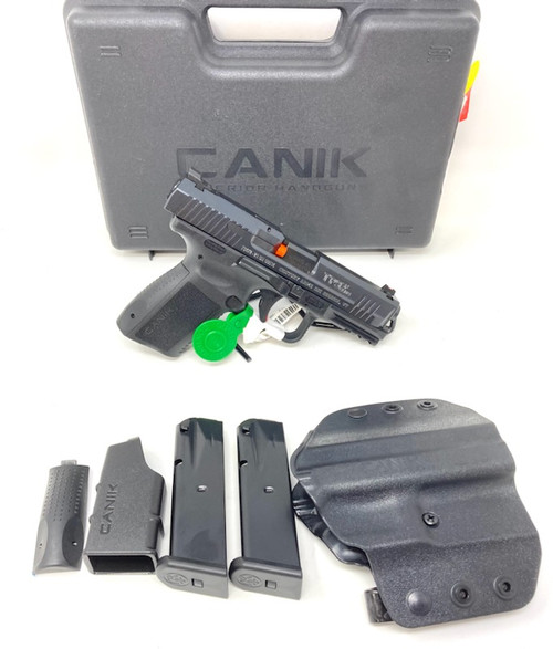 Canik HG4870N TP9SF Elite 9mm Luger Caliber with 4.19" Barrel, 10+1 Capacity, Black Finish with Picatinny Rail Frame, Serrated Nitride Finish Steel Slide & Interchangeable Backstrap Grip Includes 2 Mags