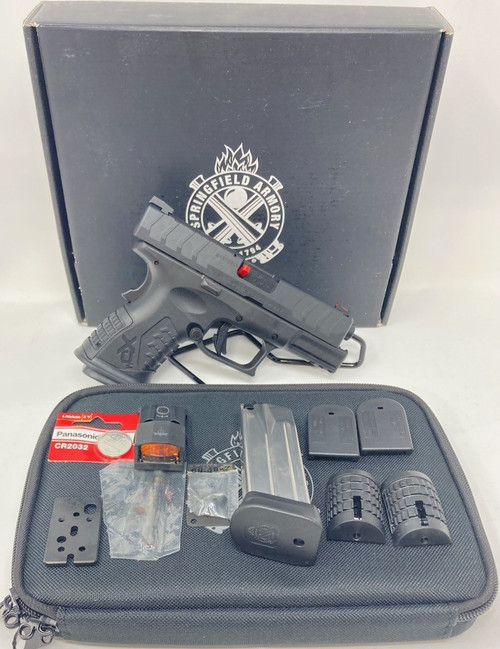 Springfield Armory  HC9319BOSPMS Hellcat Micro-Compact OSP Optics Ready 9mm Luger 3 11+1 Black Melonite Steel Slide Black Polymer w/Adaptive Texture Grip MS