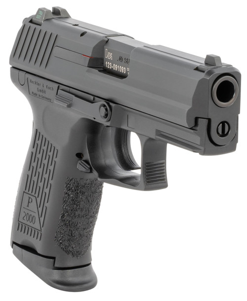  HK 81000052 P2000 V3 SA/DA 40 S&W 3.66" 10+1 (3) Black Black Interchangeable Backstrap Night Sights
